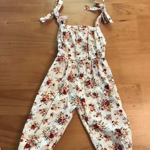 Toddler floral jumpsuit